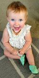 Mint Soft-Sole Leather Baby Shoes