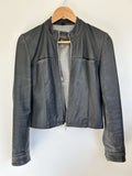River Island, genuine leather jacket
