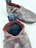 Brown leather & Sheepskin Shoes