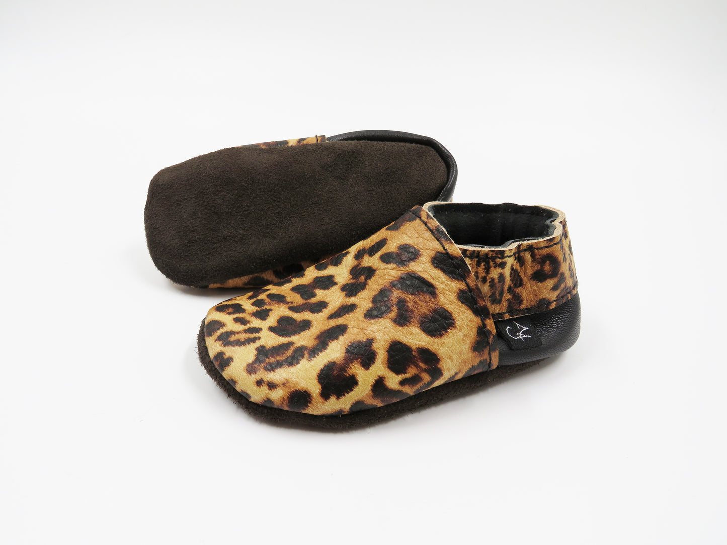 Leopard, Leather Baby Shoes