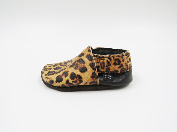 Leopard Soft-Sole Leather Baby Shoes
