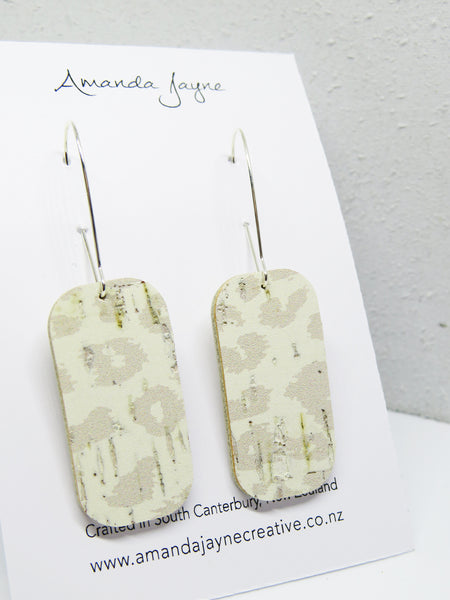 Leopard, Leather Earrings