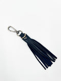 Leather Tassle - Navy