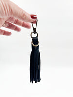 Leather Tassle - Navy