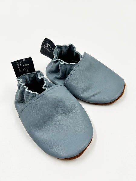 Leather Baby Shoes - Blue
