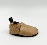 Leather Baby Shoes - Tan