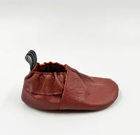 Leather Baby Shoes - Rust