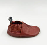 Leather Baby Shoes - Rust
