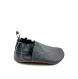 Leather Baby Shoes - Steel