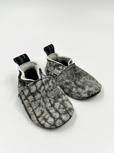 Leather Baby Shoes - Stone
