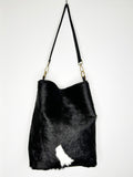 Large Calf hide and Leather Bag
