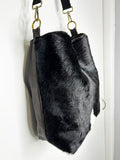 Large Calf hide and Leather Bag