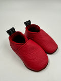 Leather Baby Shoes - Red