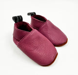 Leather Baby Shoes - Purple