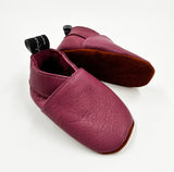 Leather Baby Shoes - Purple
