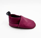 Leather Baby Shoes - Purple