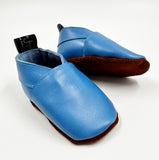 Leather Baby Shoes - Pacific Blue