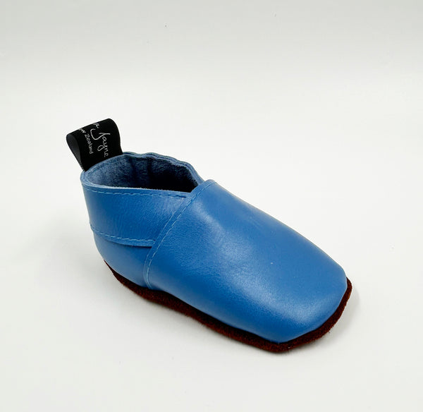 Leather Baby Shoes - Pacific Blue