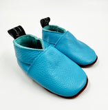 Leather Baby Shoes - Aqua