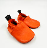Leather Baby Shoes - Orange