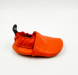 Leather Baby Shoes - Orange