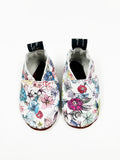 Floral, Leather Baby Shoes