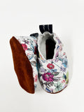 Floral, Leather Baby Shoes