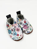Floral, Leather Baby Shoes