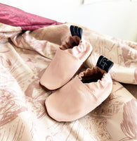 Leather Baby Shoes - Blush Pink