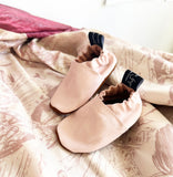 Leather Baby Shoes - Blush Pink