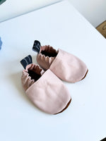 Leather Baby Shoes - Blush Pink