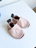 Leather Baby Shoes - Blush Pink
