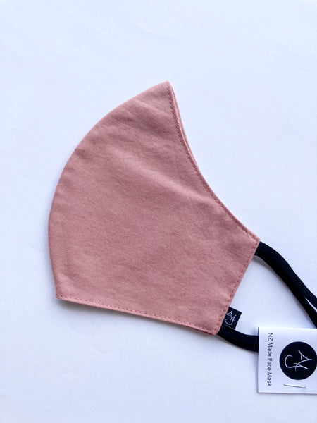 Rose Pink, Cotton Face Mask
