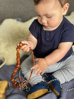 Navy Soft-Sole Leather Baby Shoes