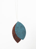 Teal Leather Necklace