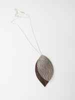 Metallic Leather Necklace