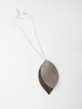 Metallic Leather Necklace