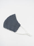 Navy Spots, Cotton Face Mask