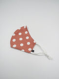 Blush Pink Spots, Linen Face Mask
