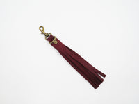 Leather Tassle - Burgundy