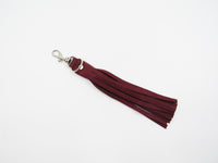 Leather Tassle - Burgundy