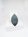 Teal Leather Necklace
