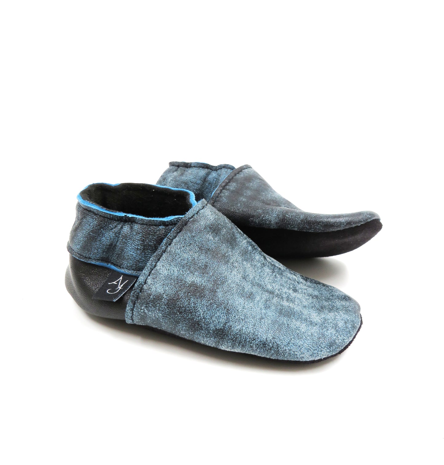 The Tie Dye, Soft-Sole Leather Baby Shoes