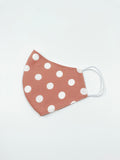 Blush Pink Spots, Linen Face Mask