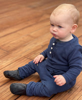 Black Soft-Sole Leather Baby Shoes