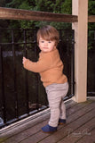 Navy Soft-Sole Leather Baby Shoes